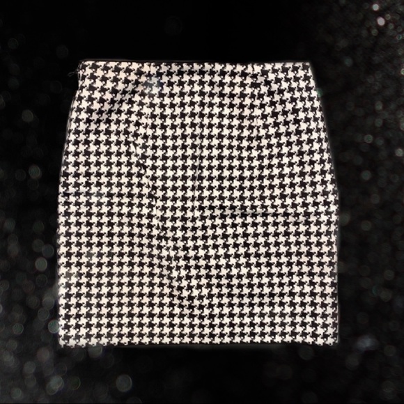 Final Sale WHBM Hounds Tooth Mini Sz 0 - Picture 2 of 8